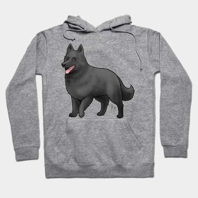 Dog - Belgian Sheepdog - Black Hoodie by Jen's Dogs Custom Gifts and Designs